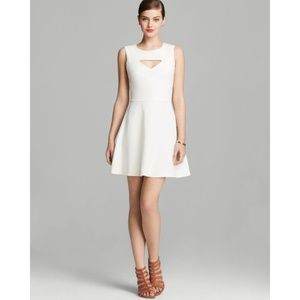 French Connection White Cutout Dress